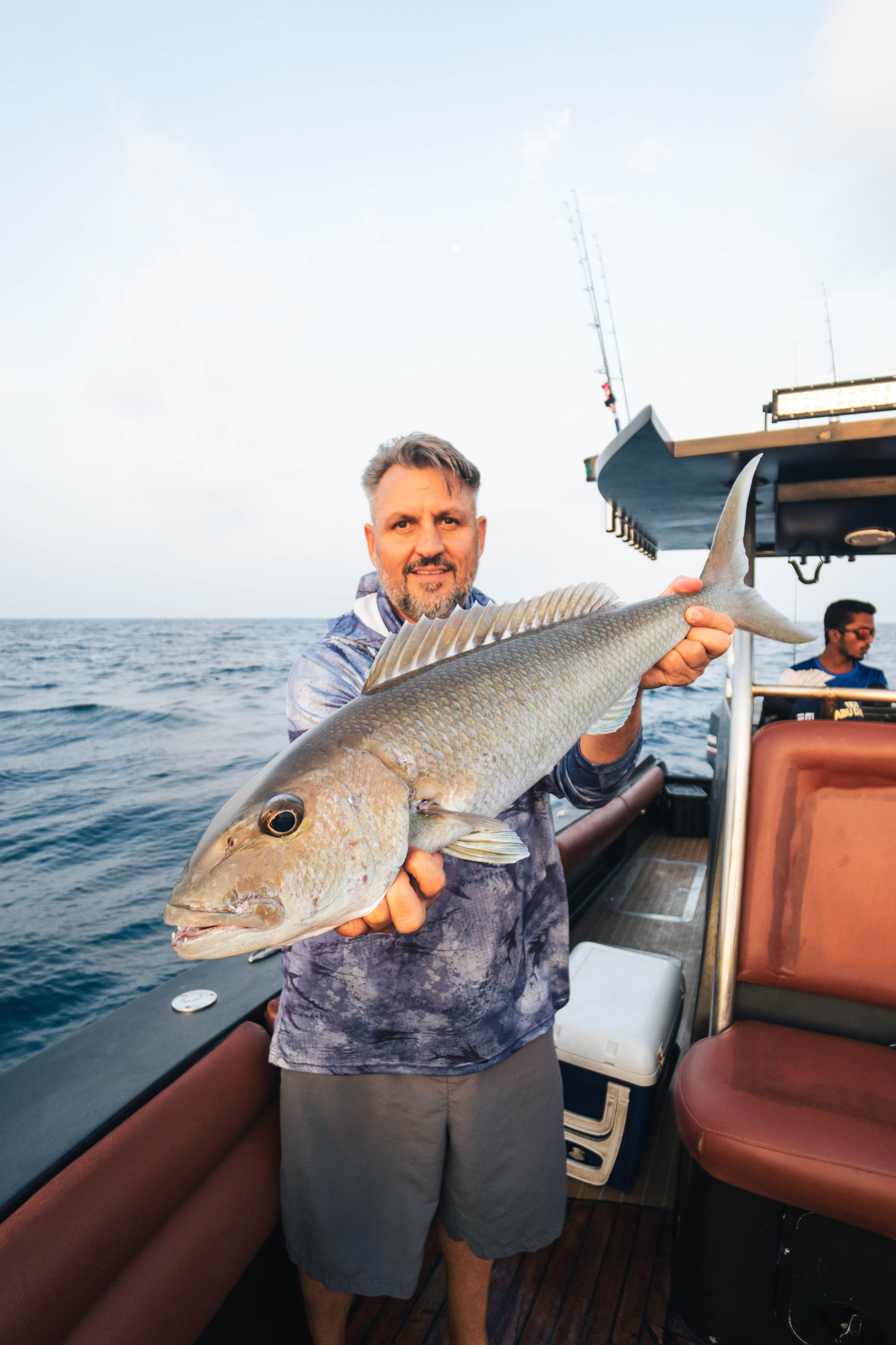 Job fish fishing in Maldives