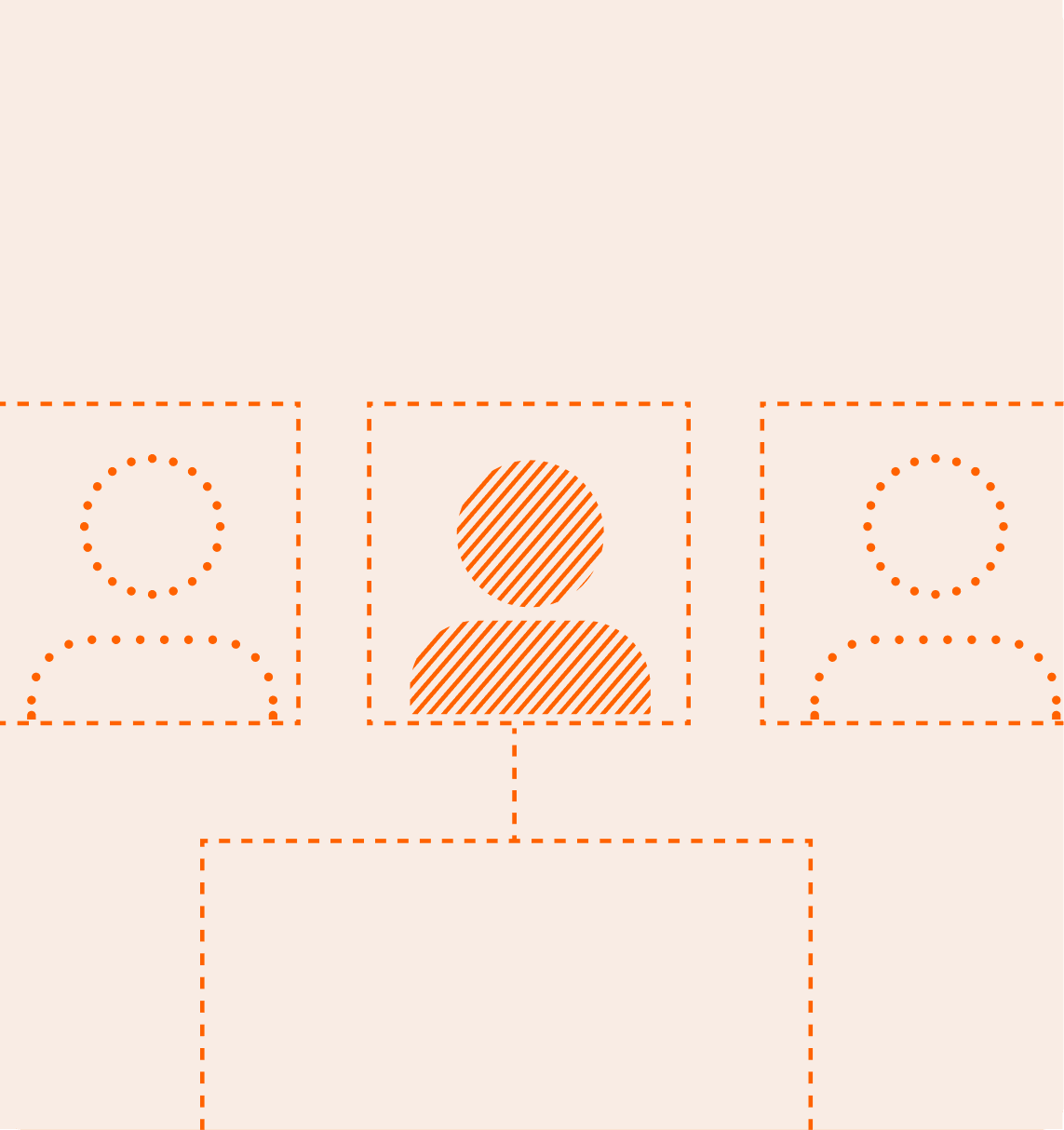 Diagram of avatars in a tournament