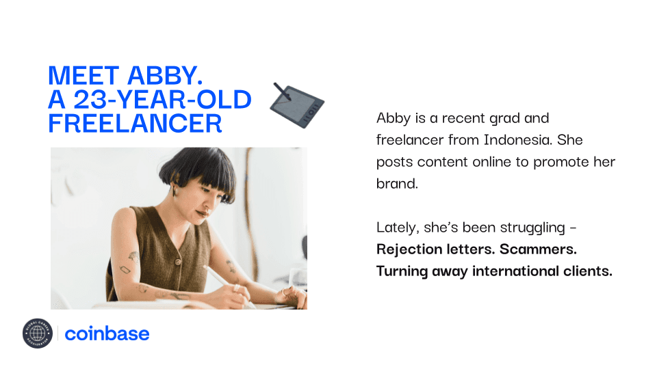meet abby, a 23 year old freelancer