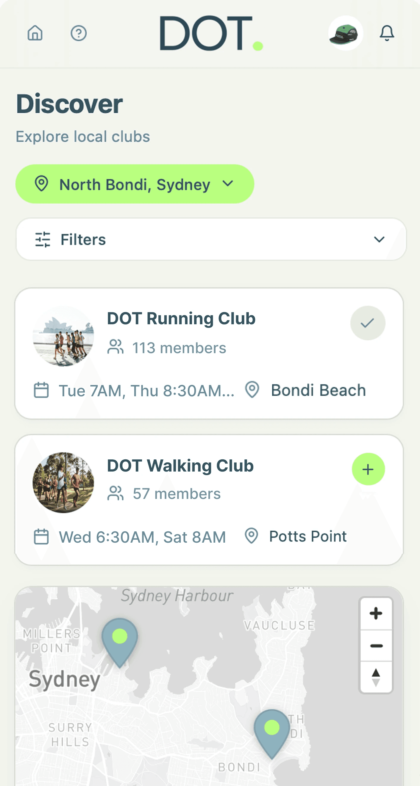 Discover run clubs in your area | DOT