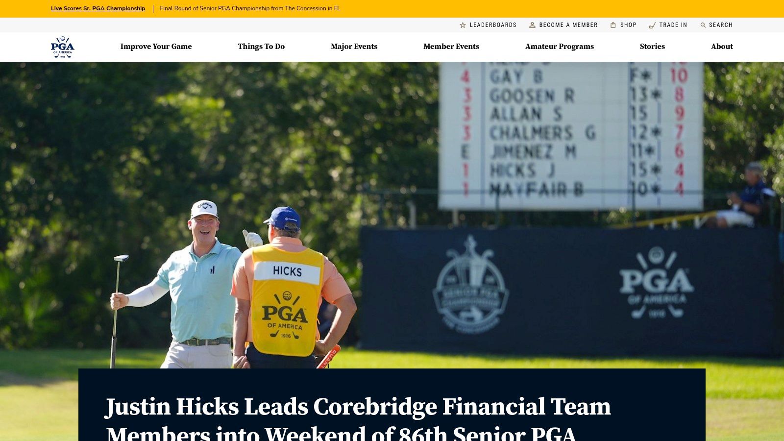 Junior PGA Championships (PGA of America) + Section Qualifiers