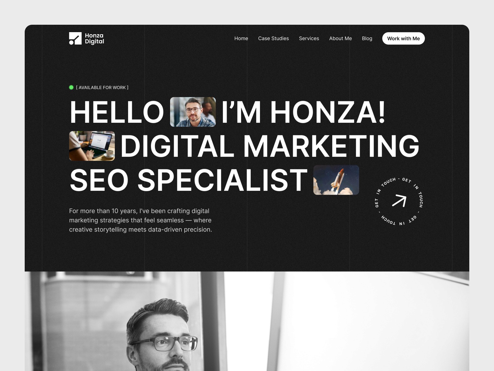 Honza — 黑白极简专业创意机构官网设计灵感