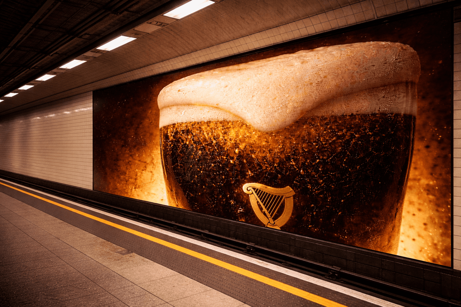 Guinness Ad in Underground