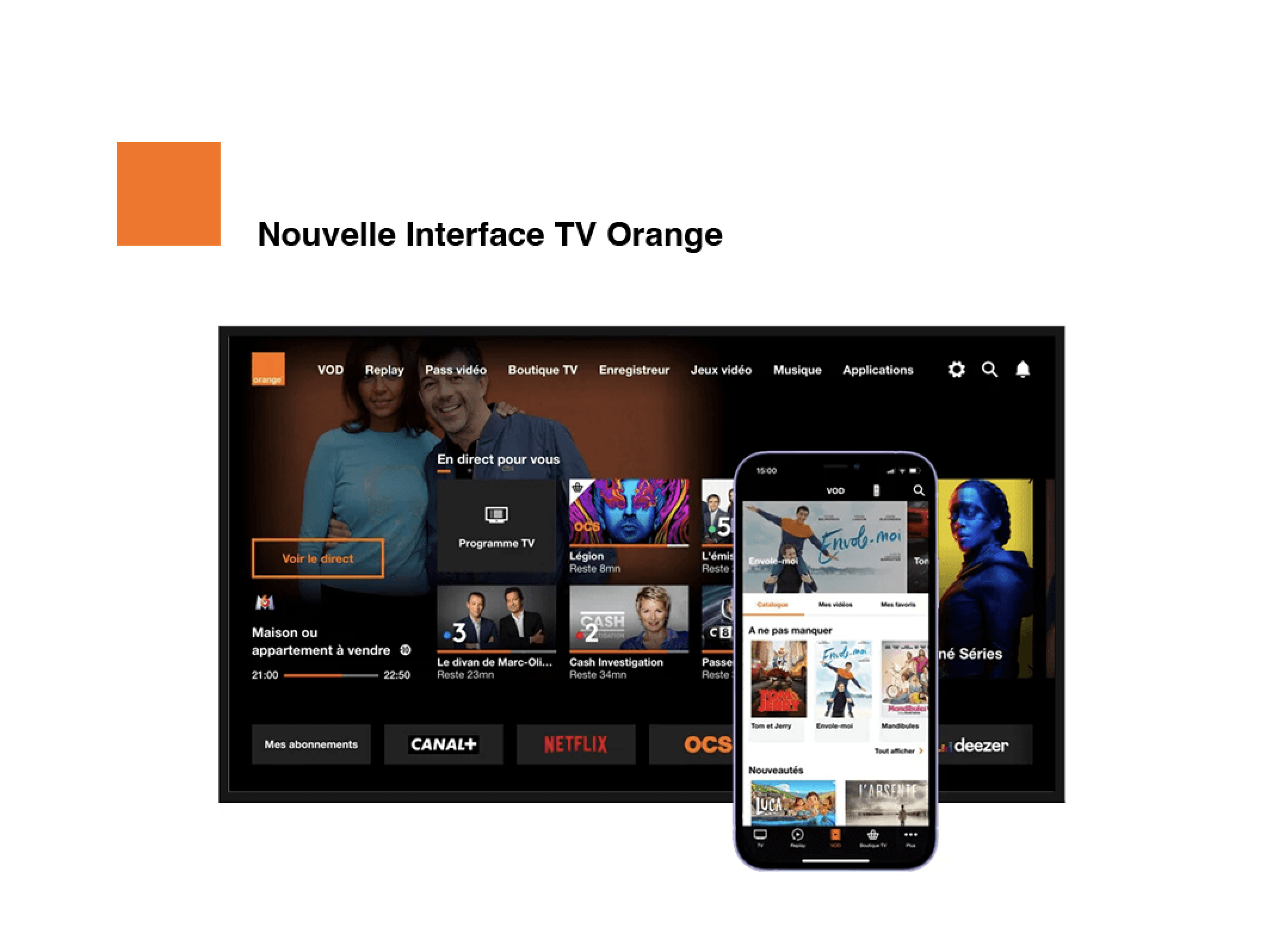 A mockup for iPhone on a table