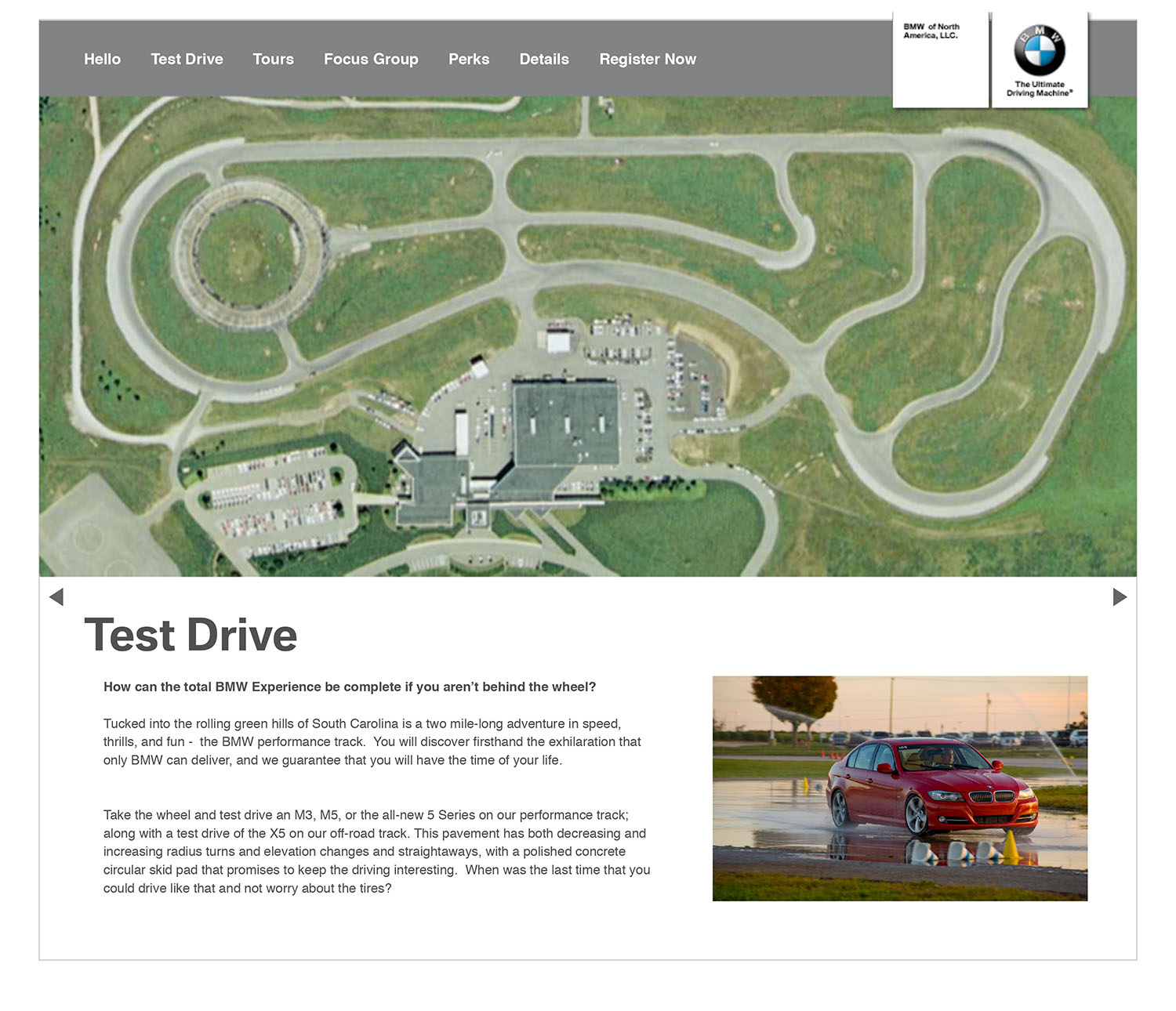 BMW USA Cool Down Focus Group Website