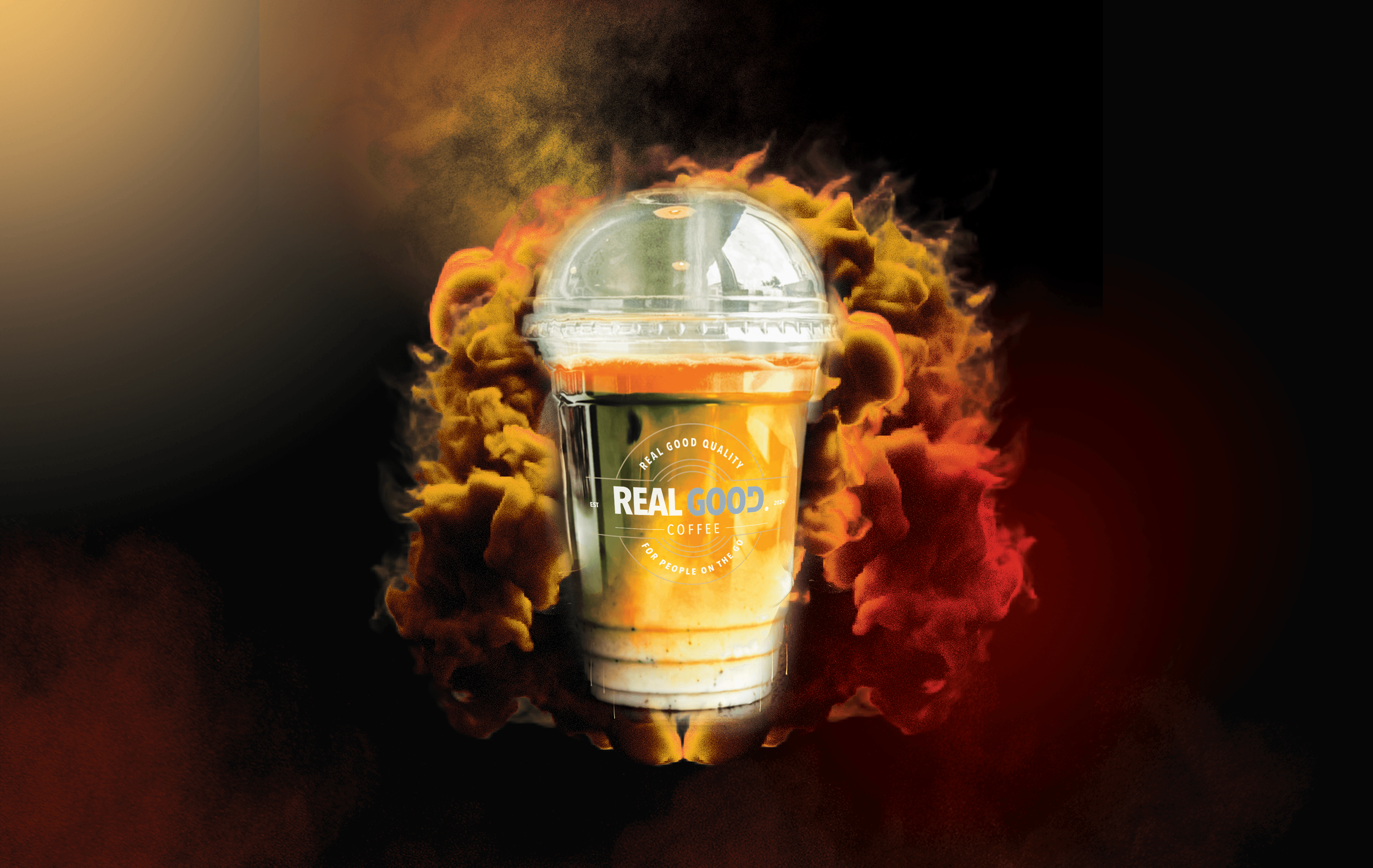 Real Good Coffee Halloween Promotional Mockup