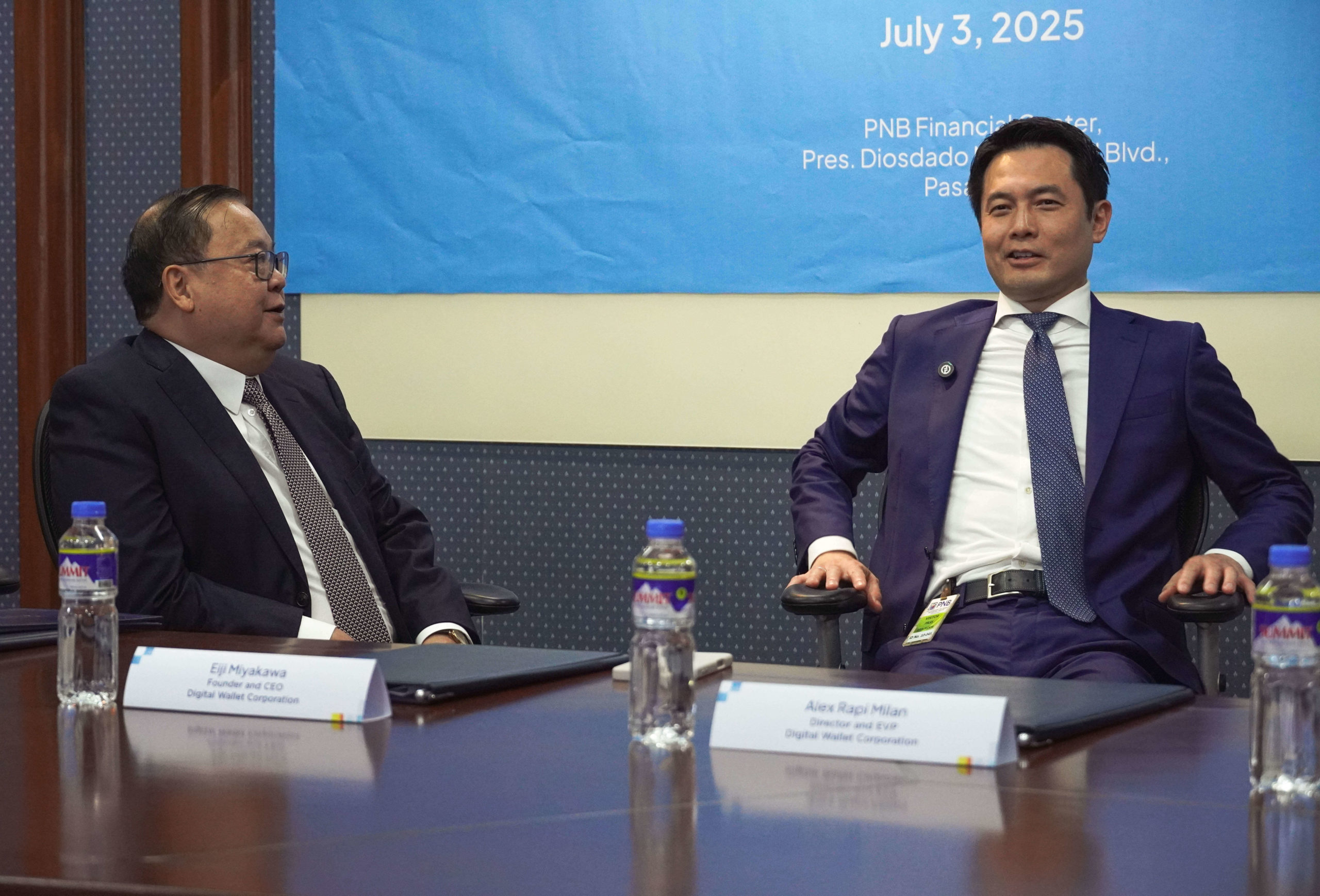 DWC founder and CEO with PNB's President and CEO