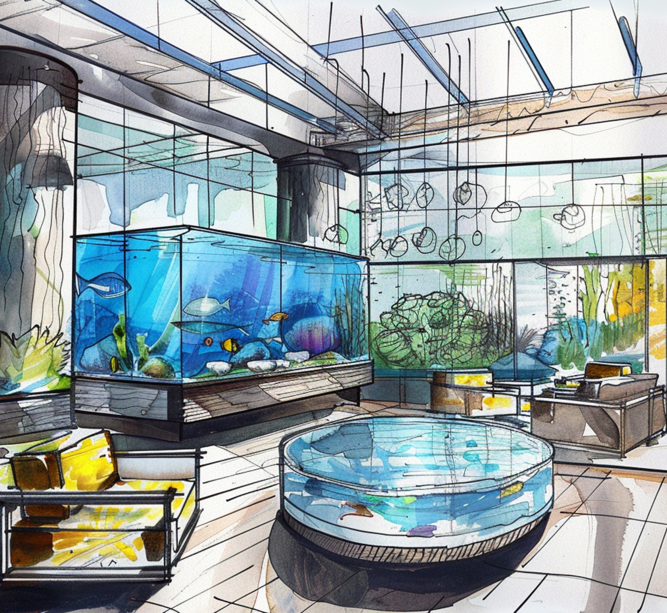 Aquarium sketch