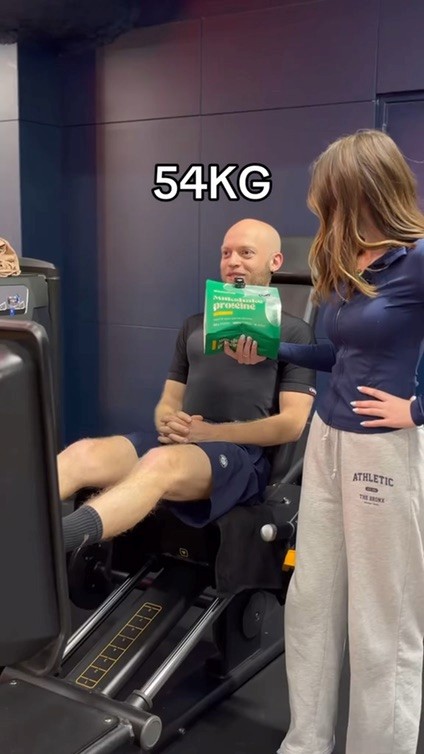 Crea video Greenwhey : devine le poids legpress