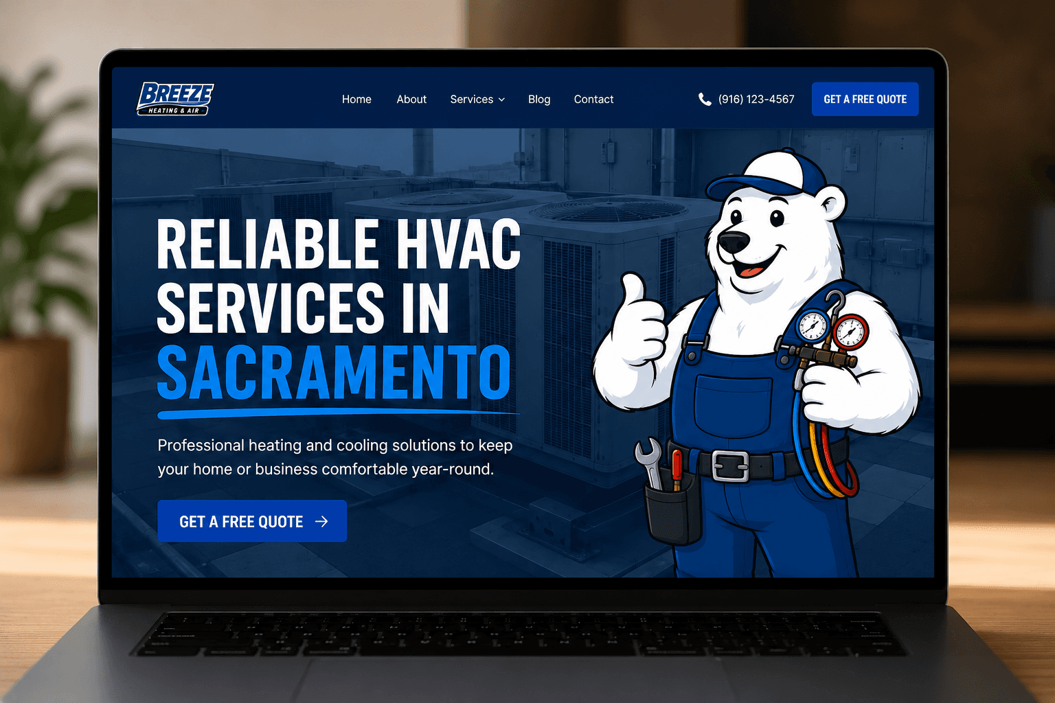 Mobile-first hotel website design layout.