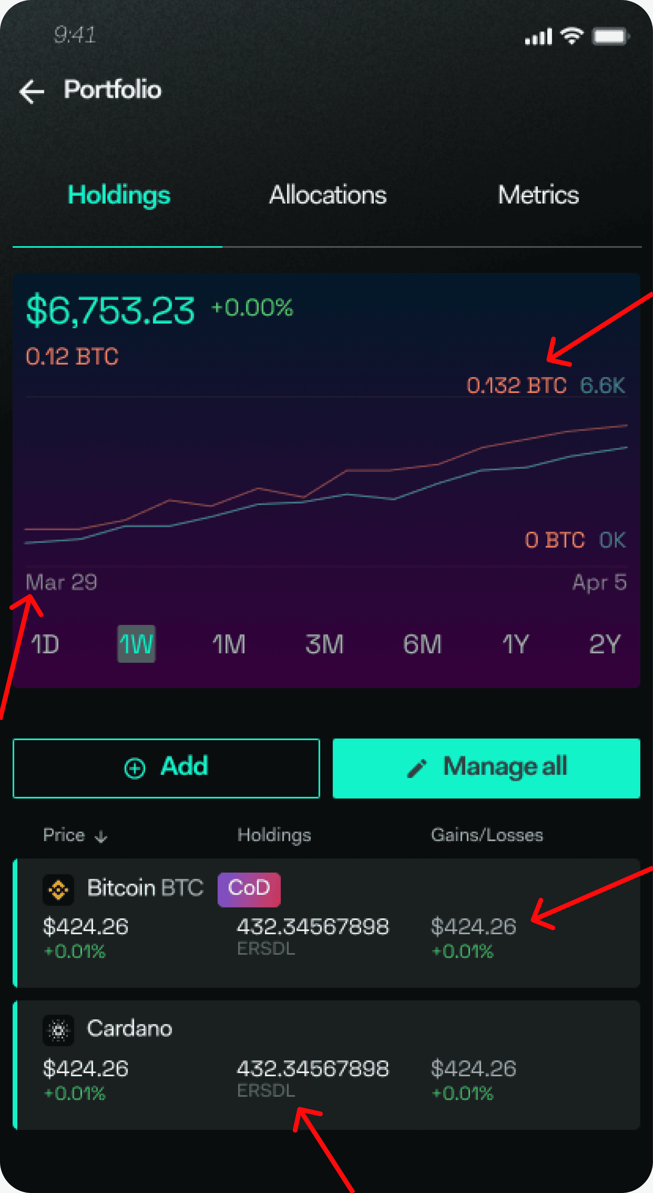 LunarCrush Home on Mobile With Annotations