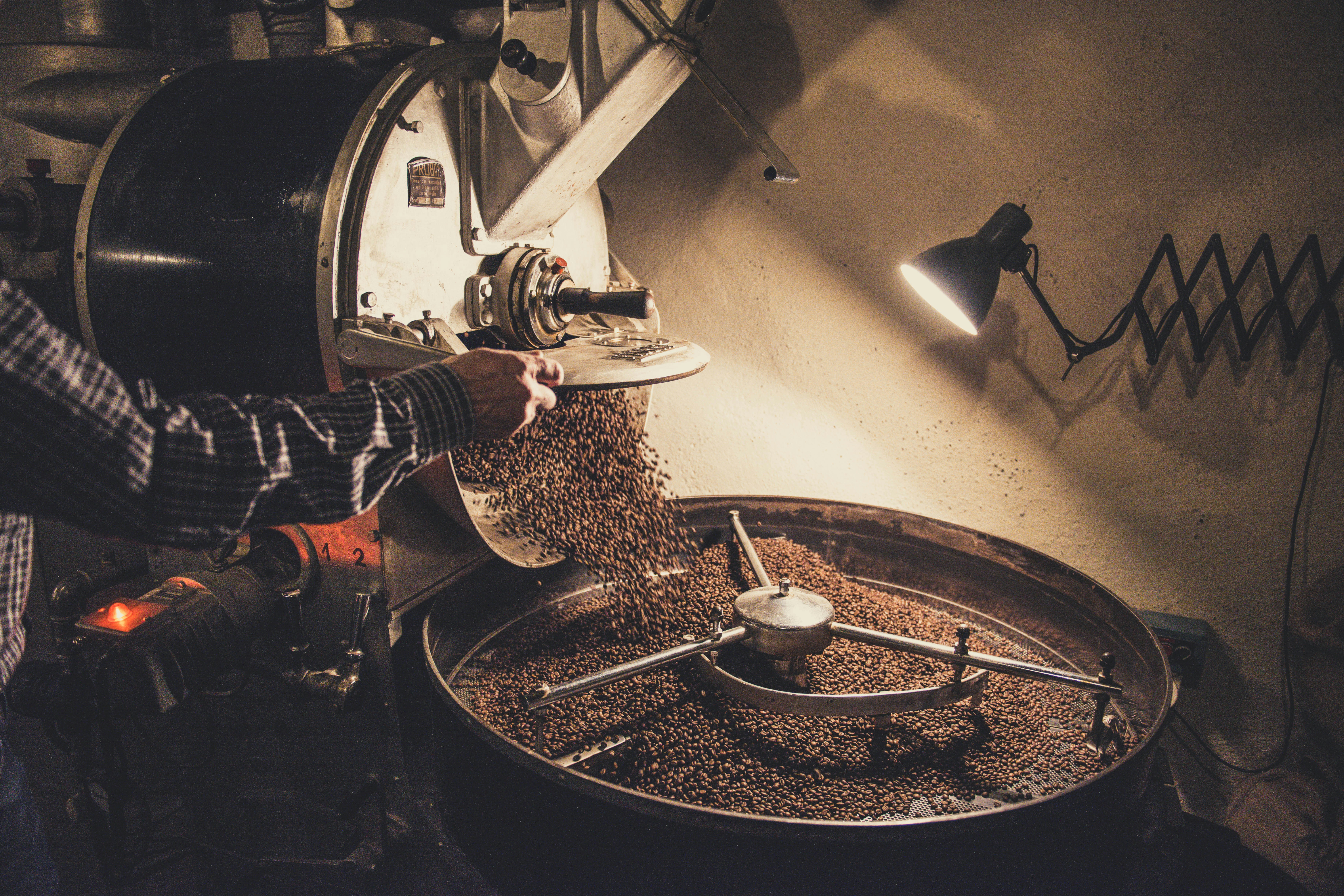 Coffee Beans Being Roasted