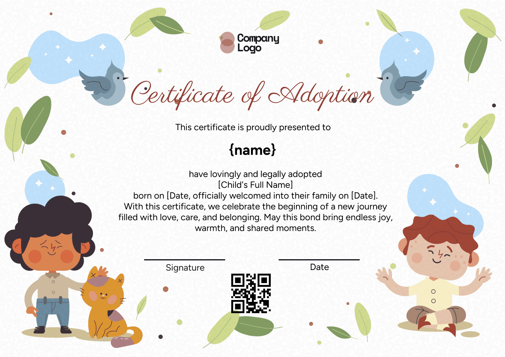 Wauld - Professional and attractive green recognition badge template