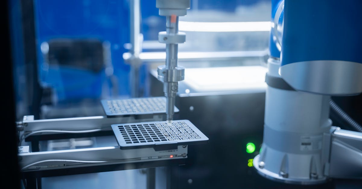 Close-up of robotic arm automating lab processes with precision.