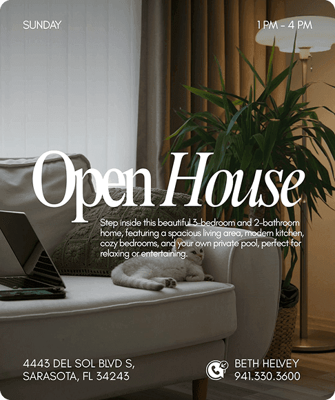 Open house social post