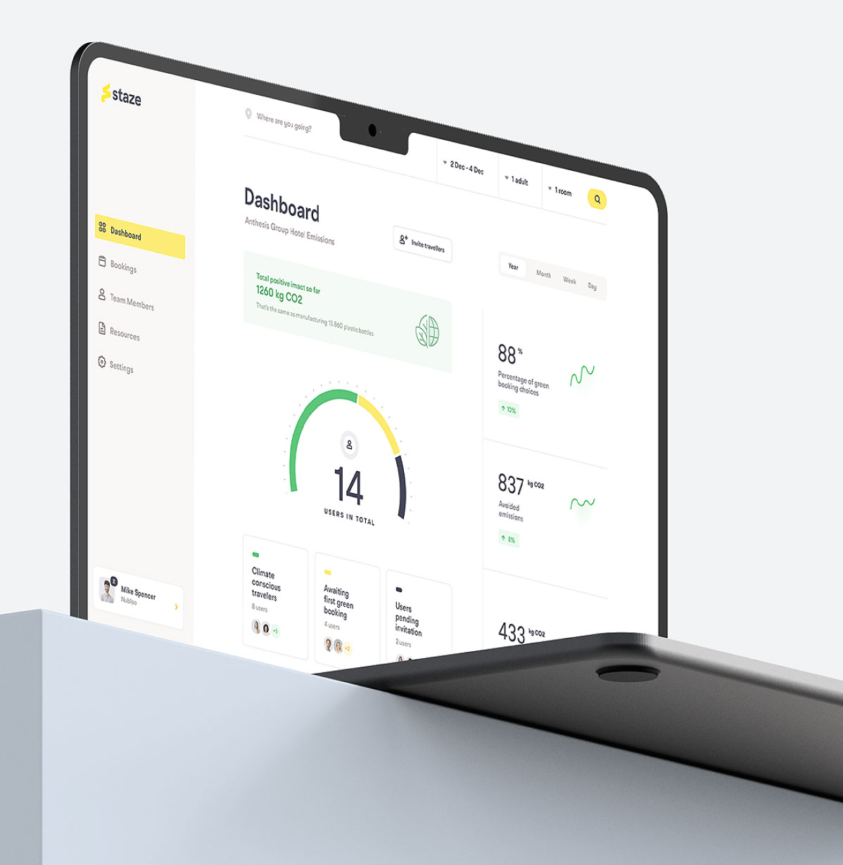 Staze / hotel bookingfor sustainable businesses