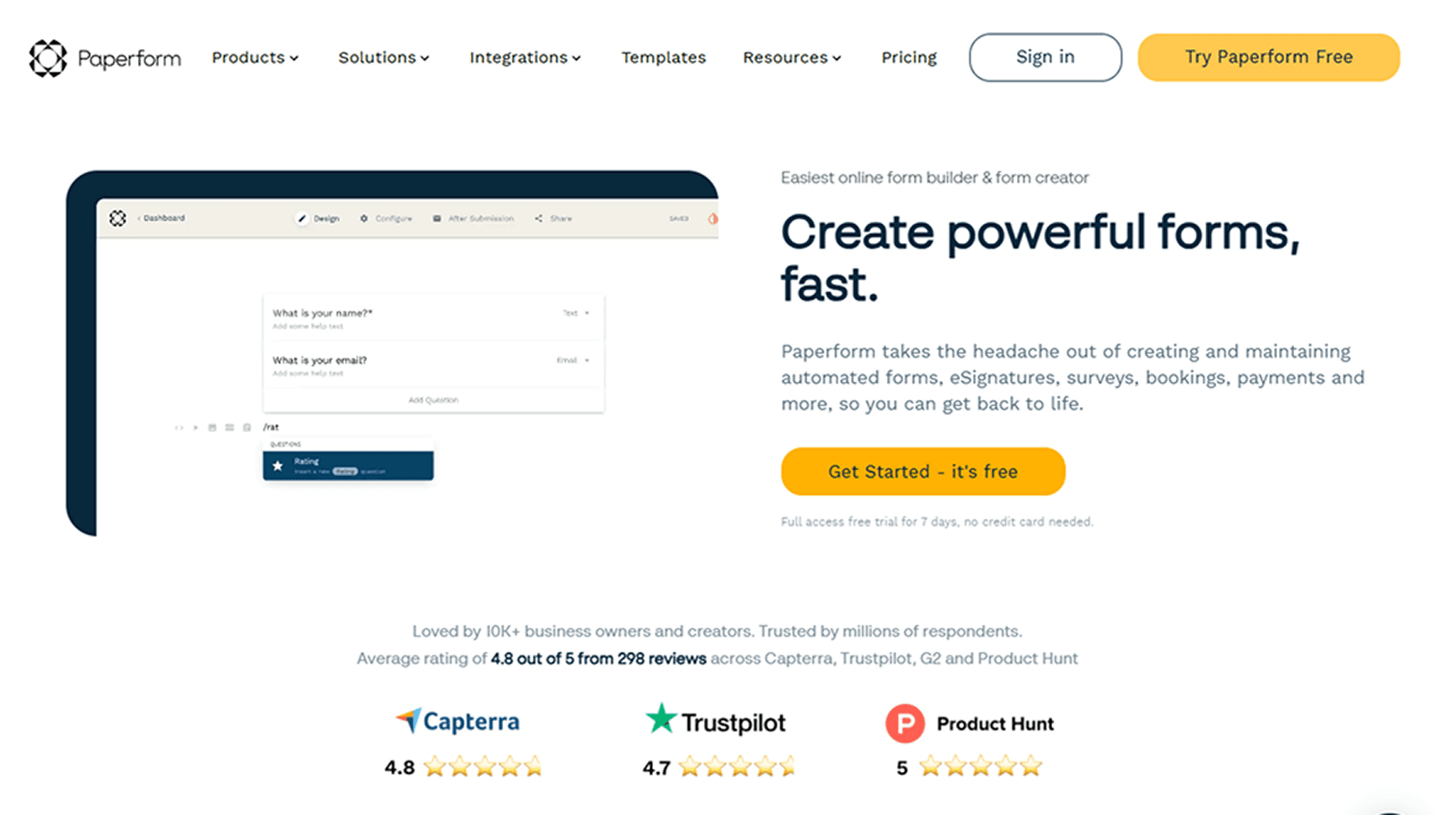 Paperform: Custom Forms That Feel Like Yours
