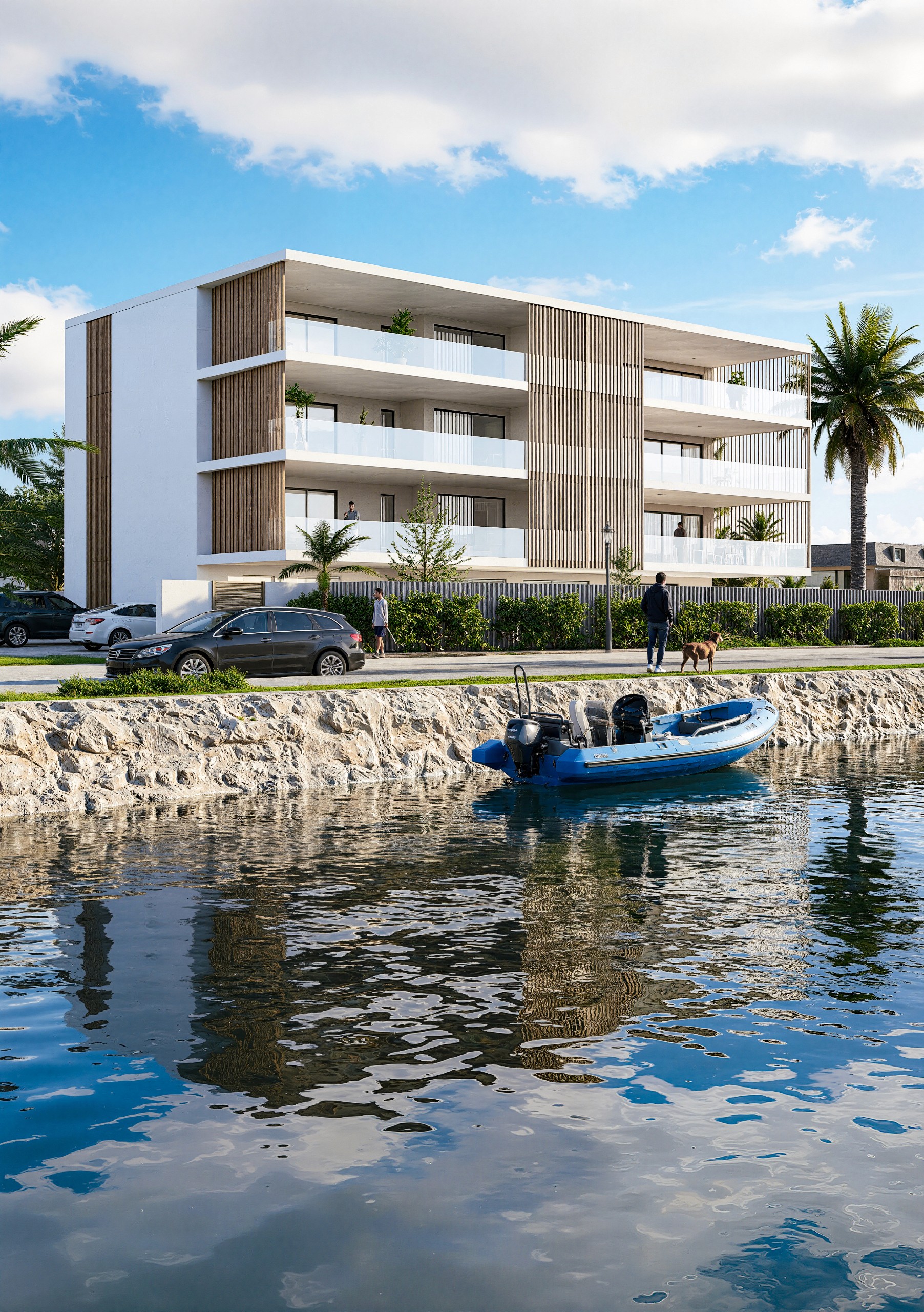 Architectura render of a moder townhouse in western australia