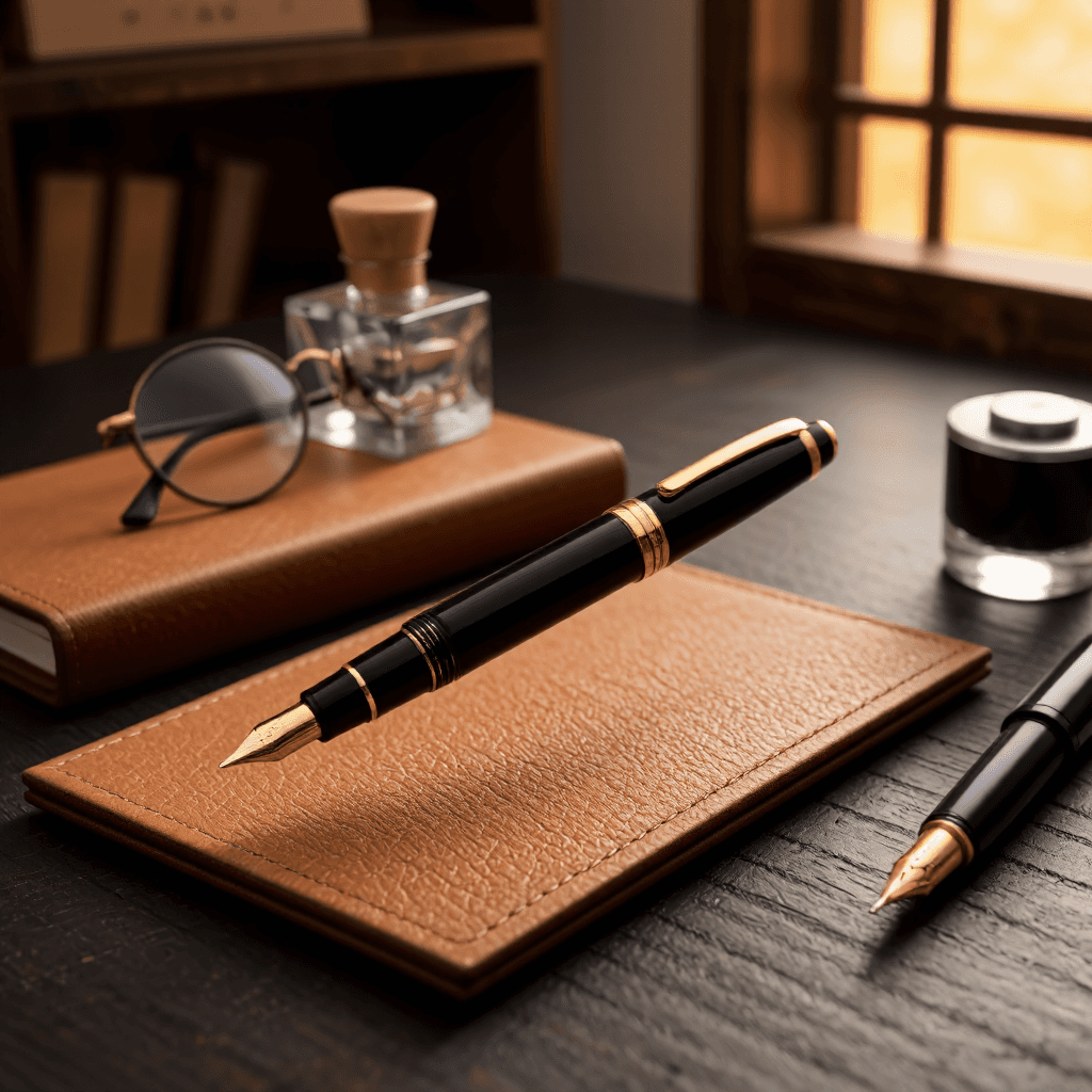 product photography of fountain pen