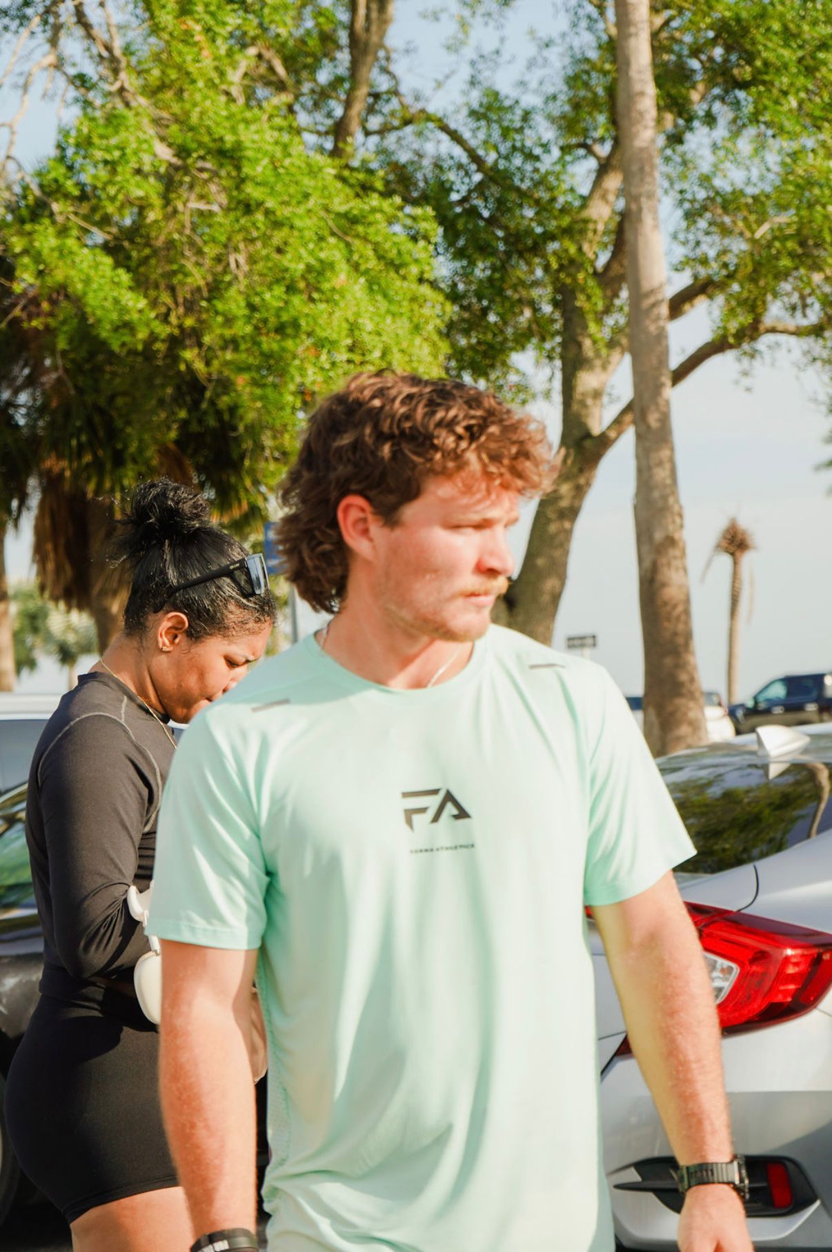An image of someone wearing the Forma Athletics t shirt