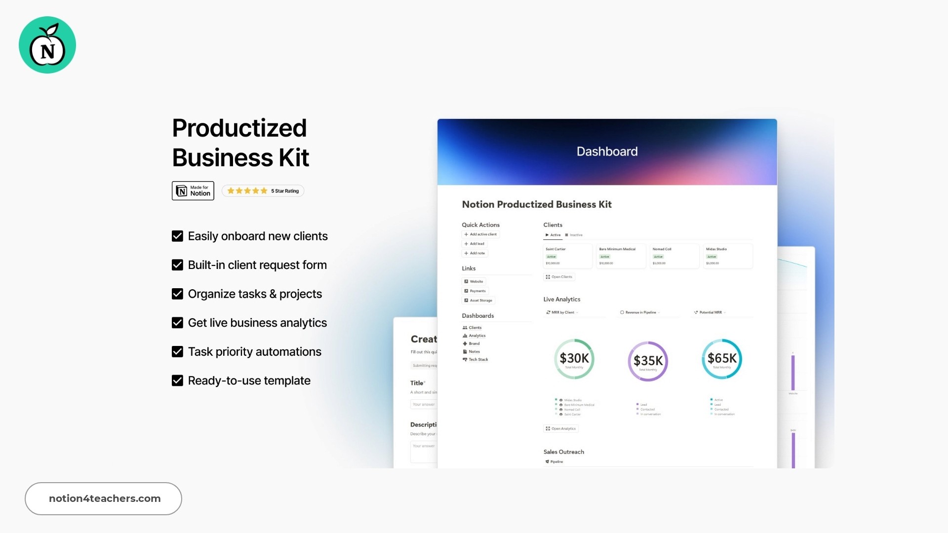 Notion Productized Business Kit by Matt Bio