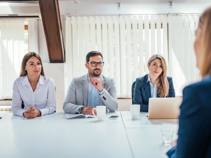 illustration showing flexible HR future of people management and modern business growth