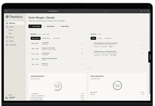 Business dashboard showing revenue, deals, customer list, growth chart, and new activity.