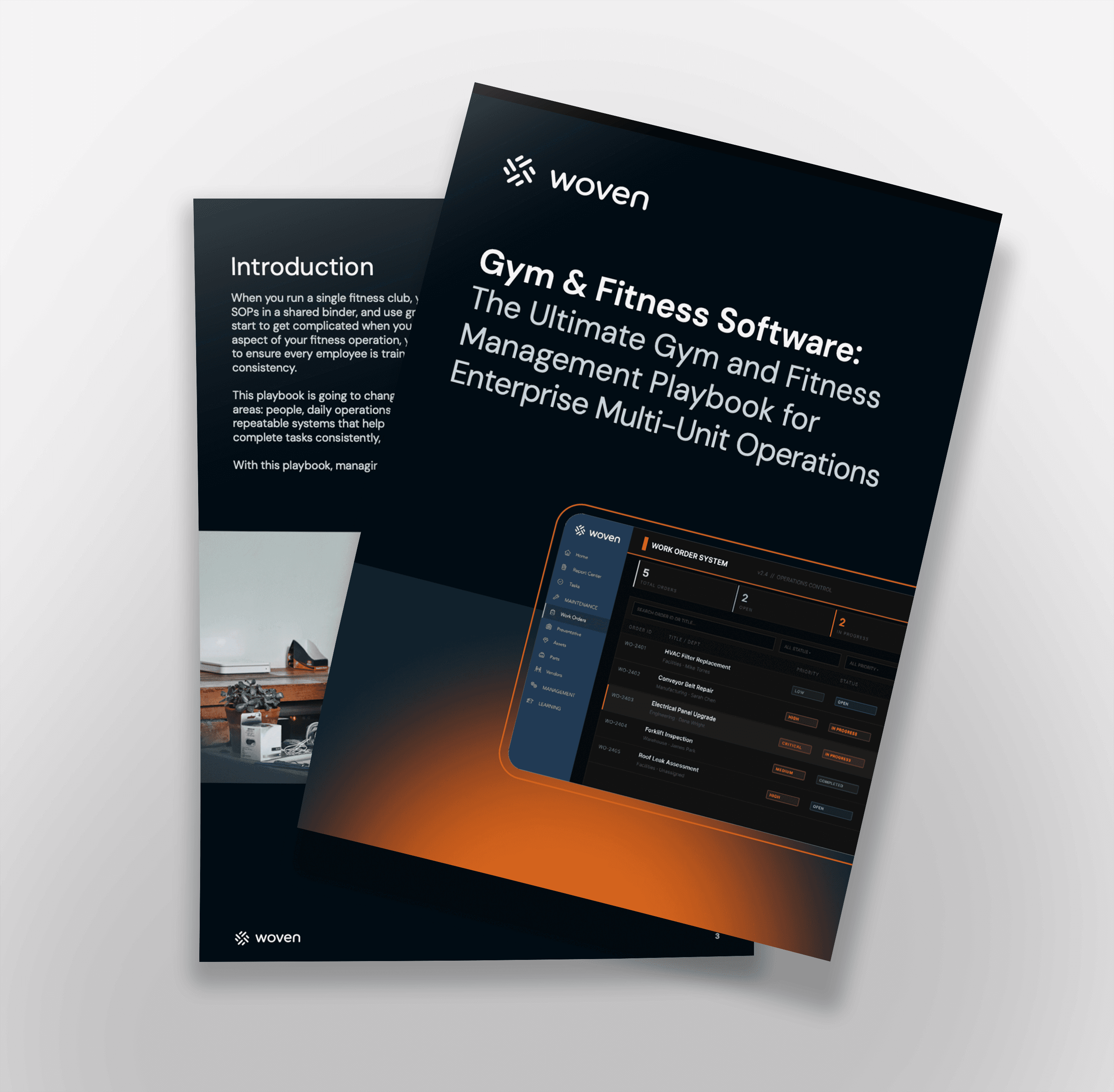 Woven White Paper Gym & Fitness