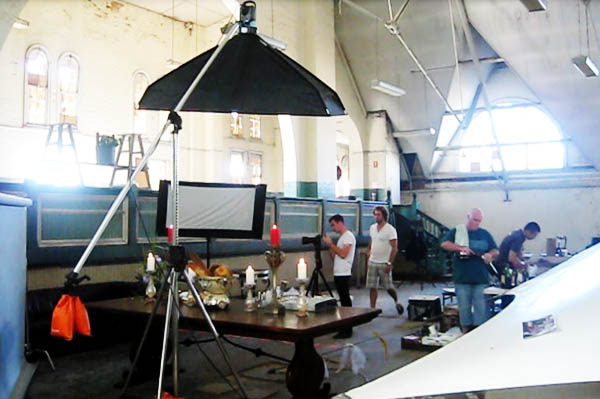 Someone checking items off of a check list