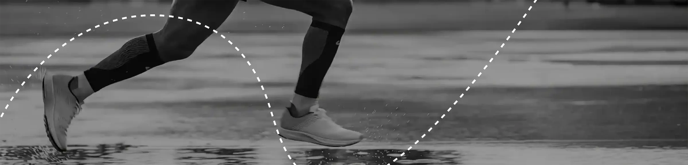 Runner feet in motion for Miso Healthy email signup