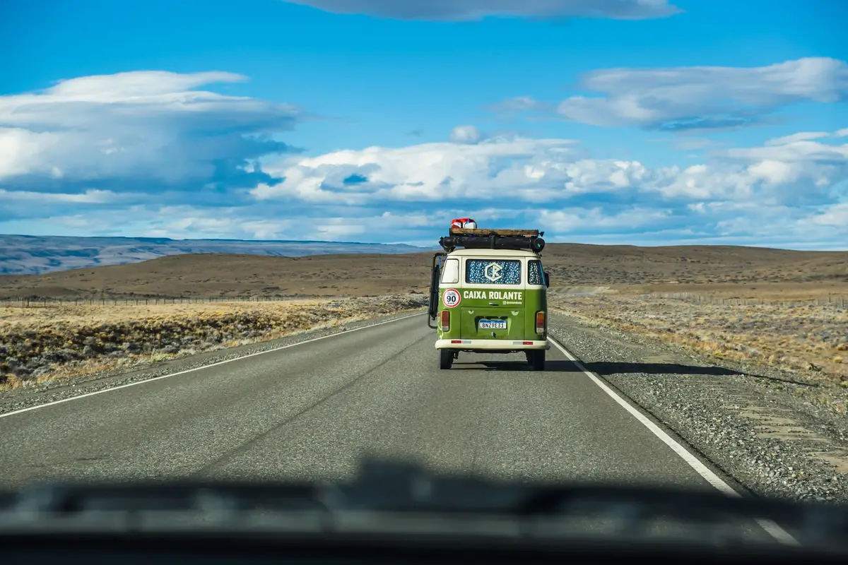 a car and road