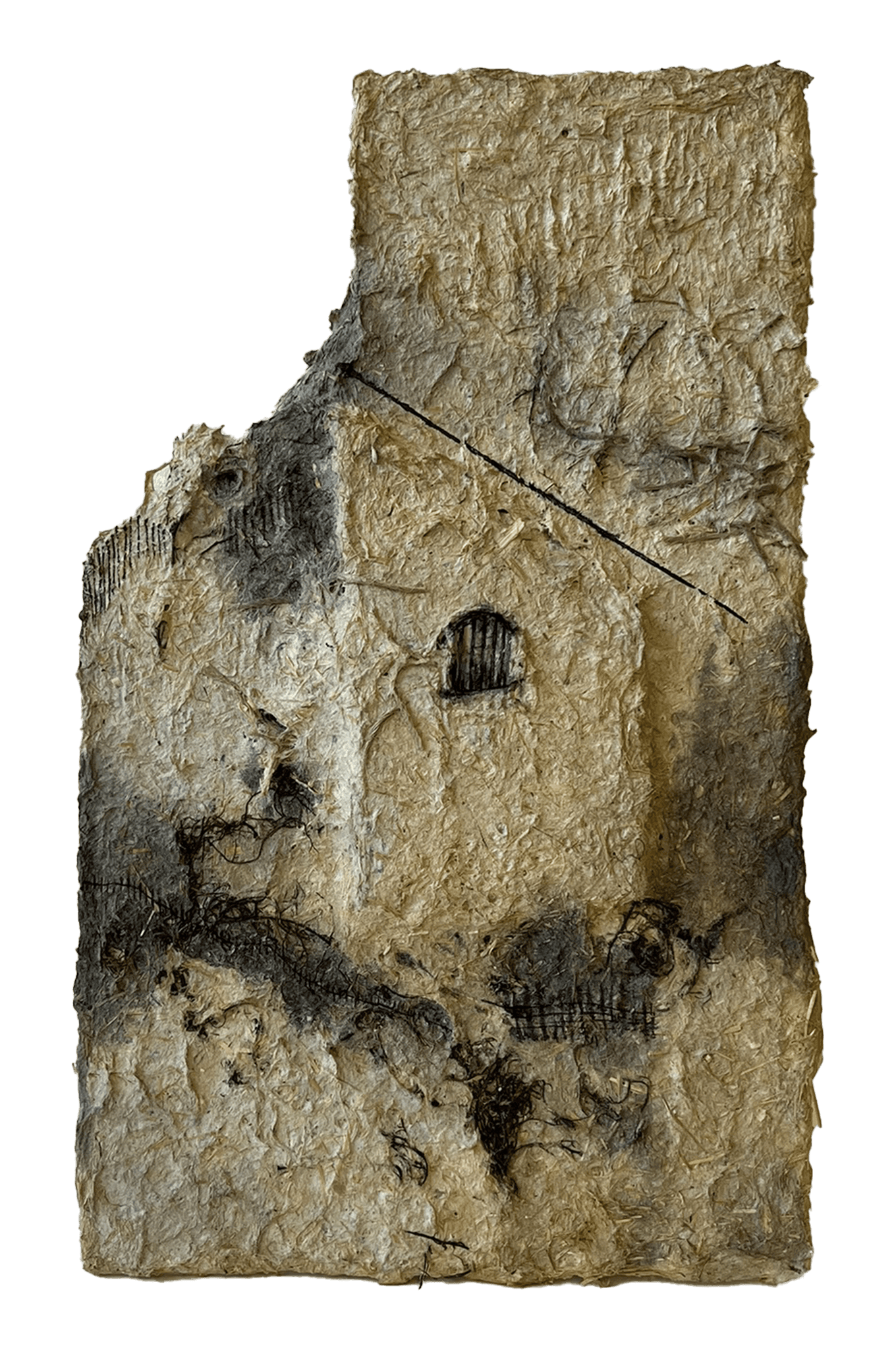 herd of sheep on road painting