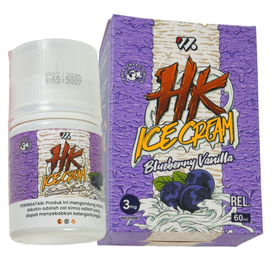 Liquid Vape HK Ice Cream Blueberry vanilla Freebase 3mg 6mgjpg