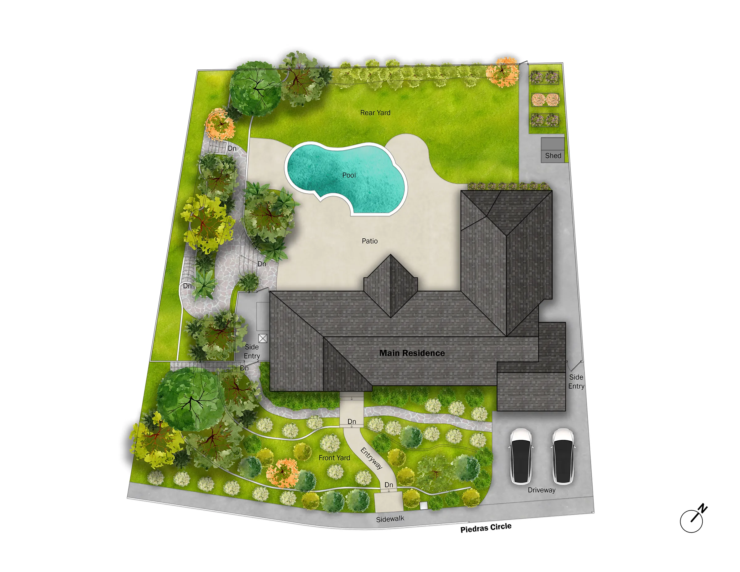 Piedras Circle Site Map_No Boarder
