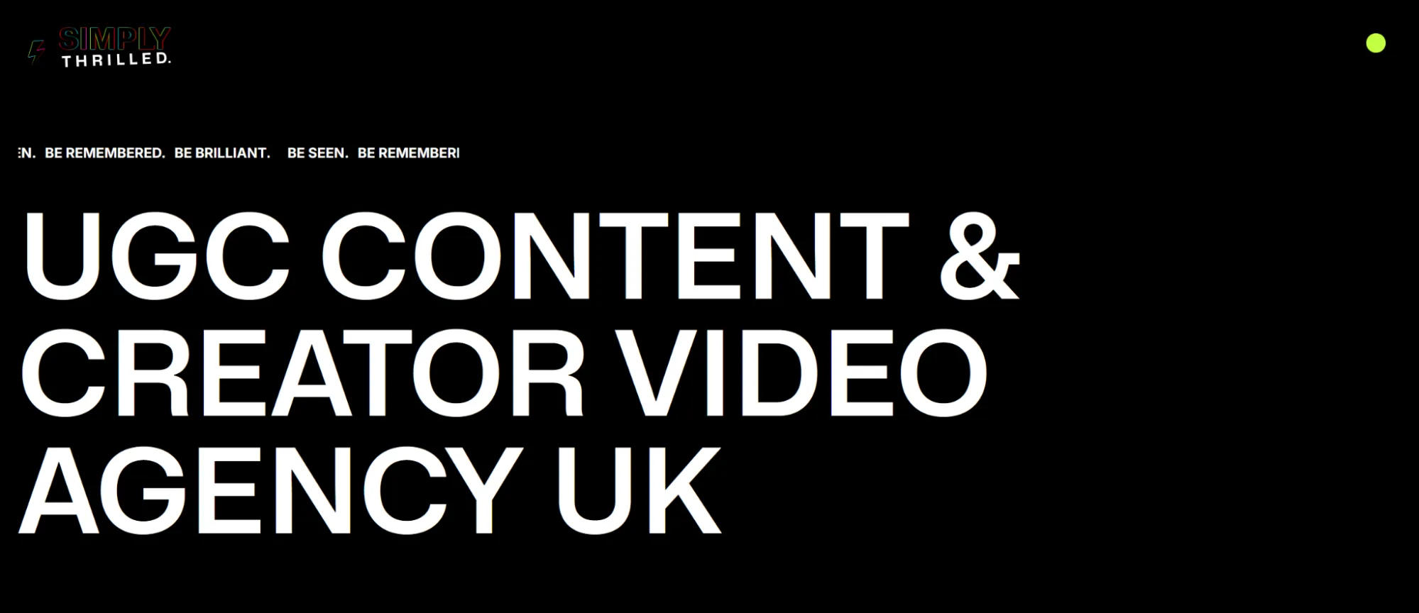 The UK UGC Agency - Simply Thrilled