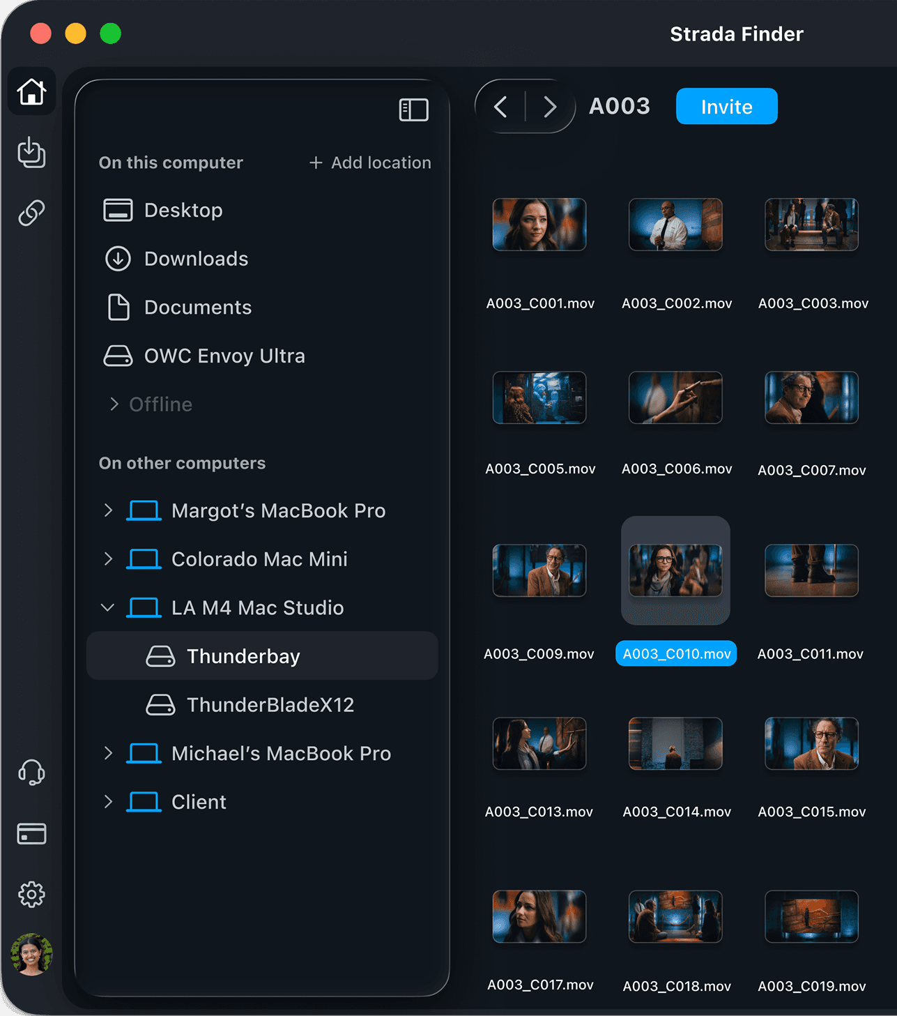 An image of Freelio's project ui