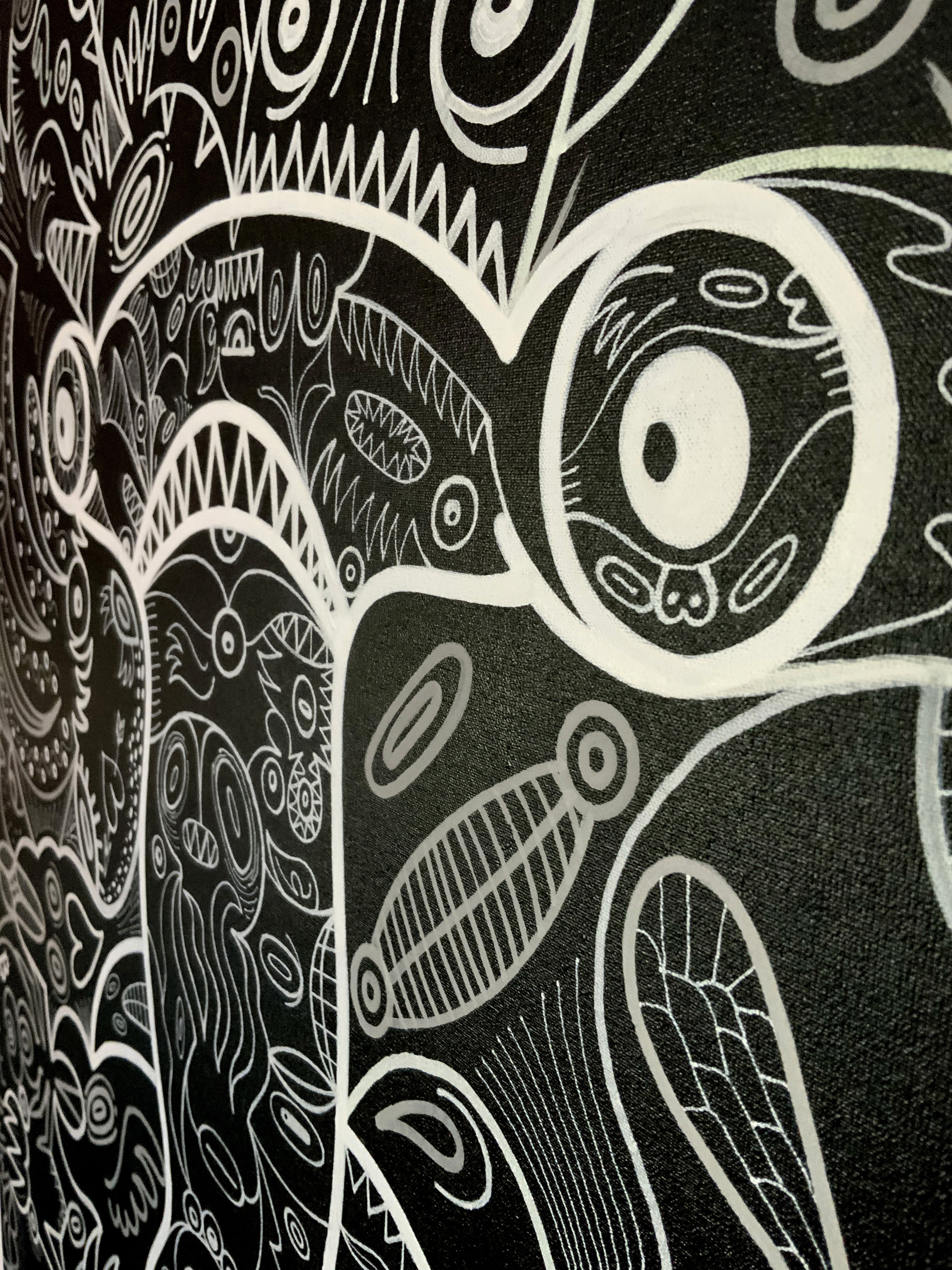 Hammerhead sharkadelic. Detail shark