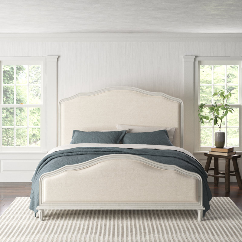 The watson upholstered bed is a stylish addition that complements any interior design.