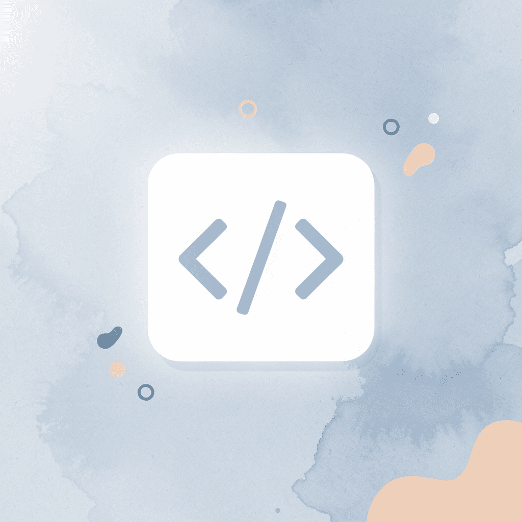 Code icon representing Mendix low-code platform concept