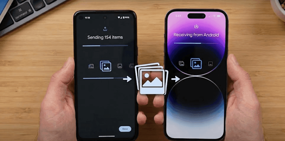 Transfer photos from Android to iPhone