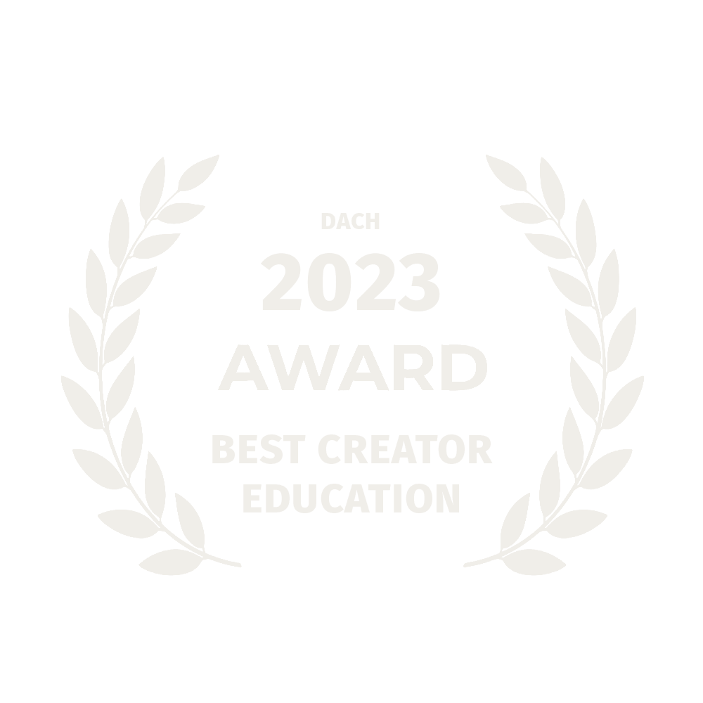 BCC Best Creator Education Award 2023 DACH