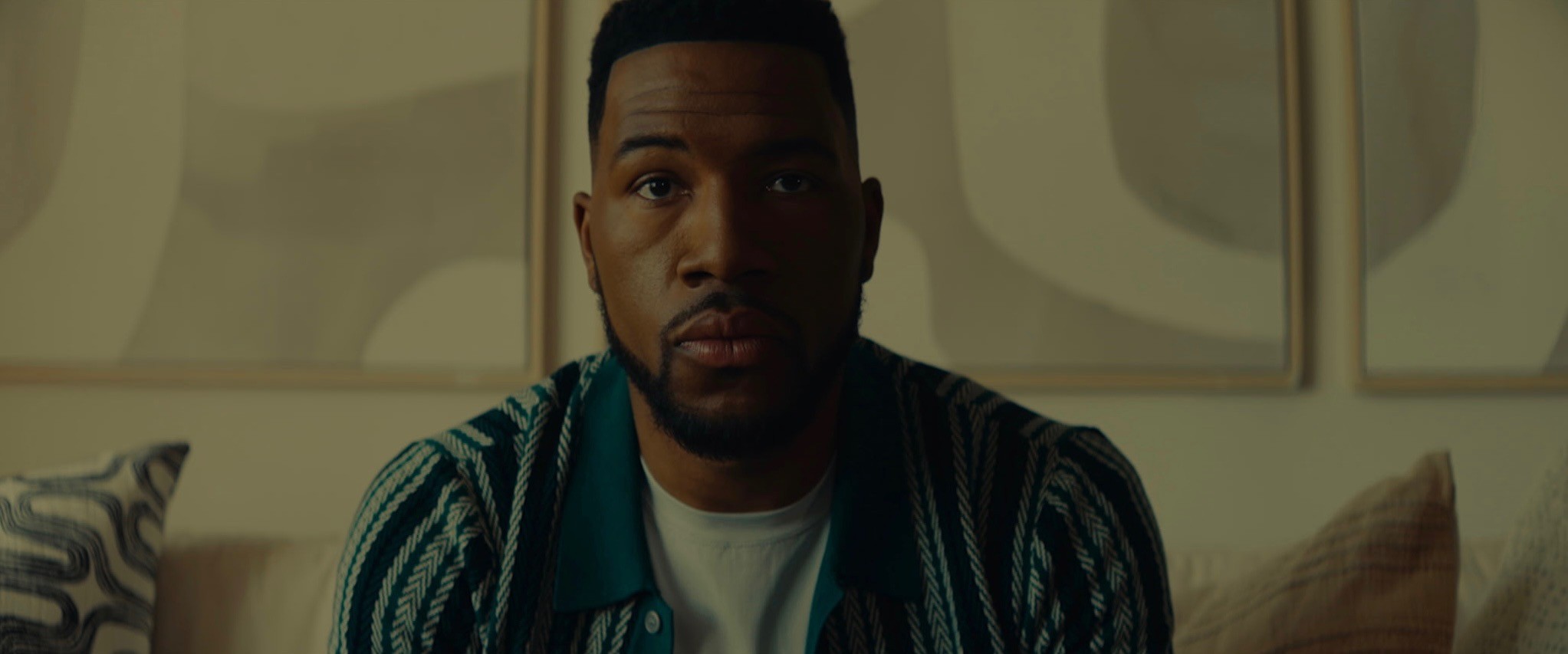 Fashion photoshoot with a woman posing in a dress