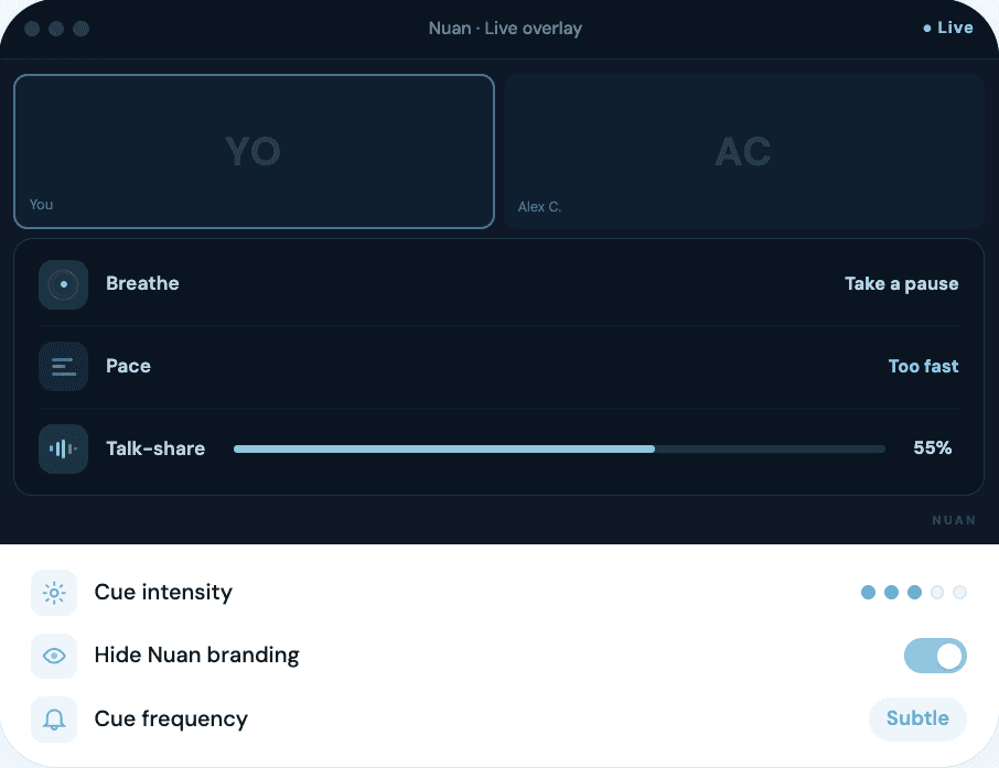 An image of Dreelio's in app customization feature