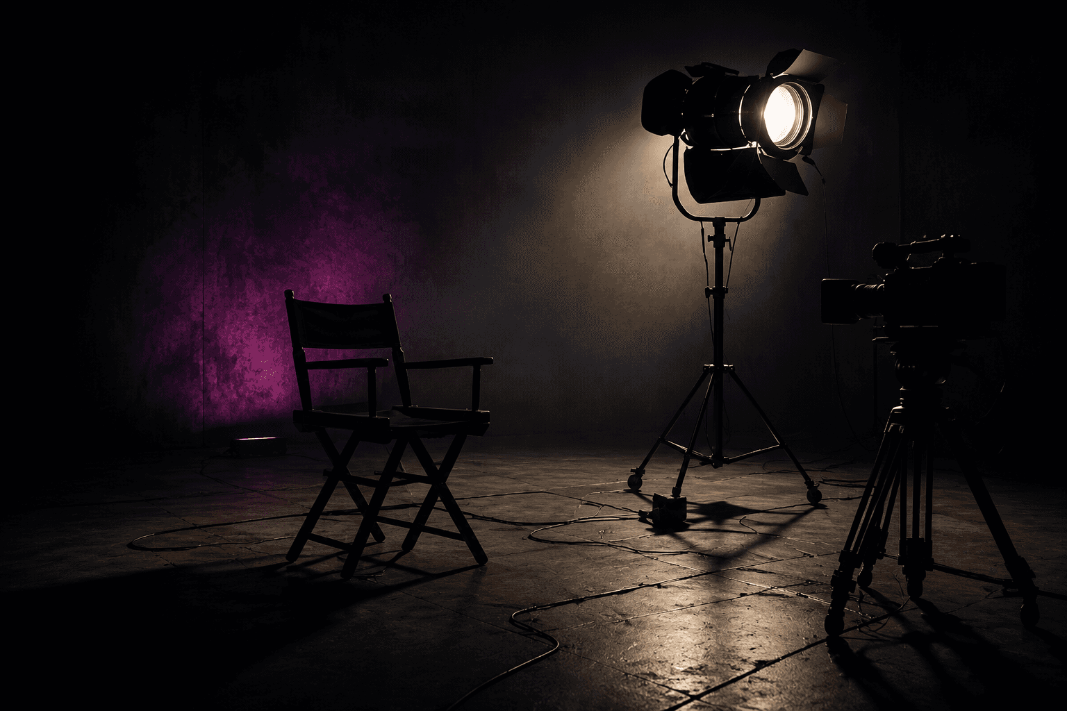 black and gray camera tripod