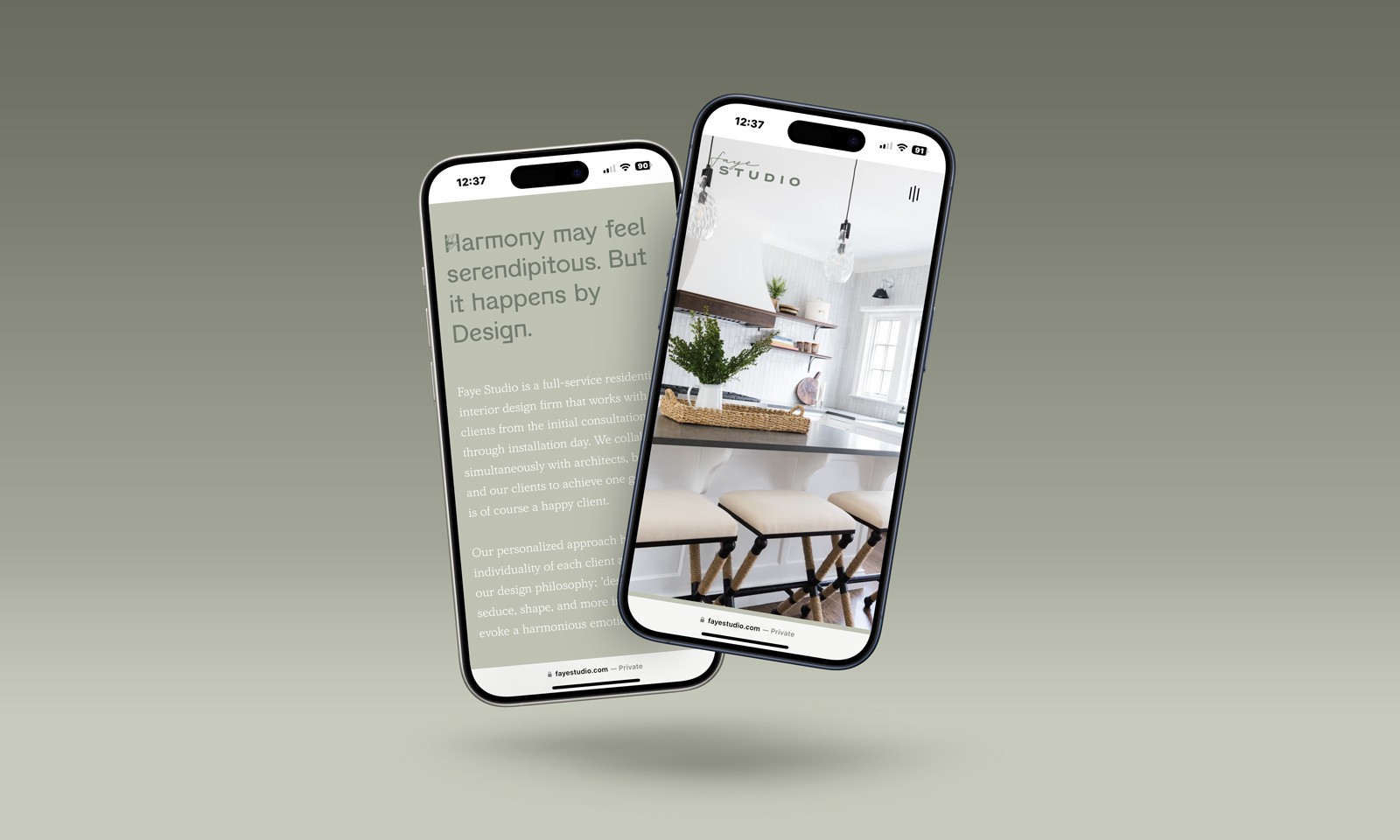 Mobile website design by DesignCow