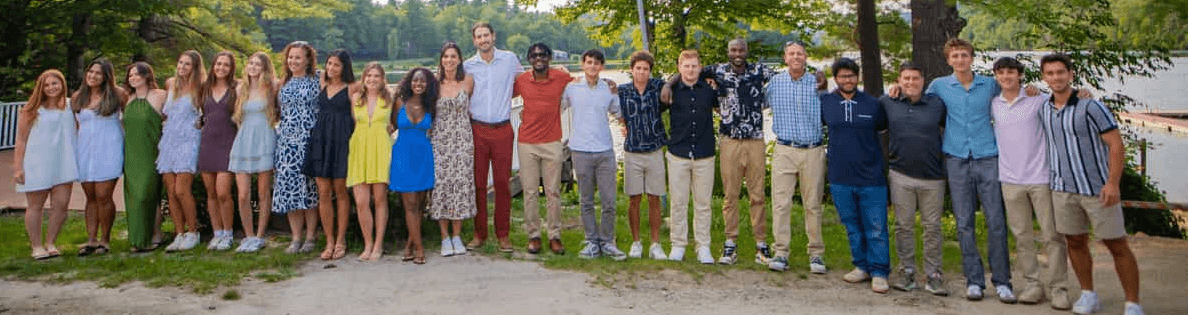 Camp Lenox group leaders lined up together in formal dress