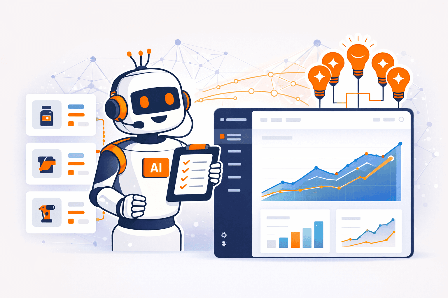 Visual representation of Amazon Ads Agent, a native AI layer within the Amazon Ads console, leveraging internal data infrastructure like AMC and DSP to optimize campaign performance.
