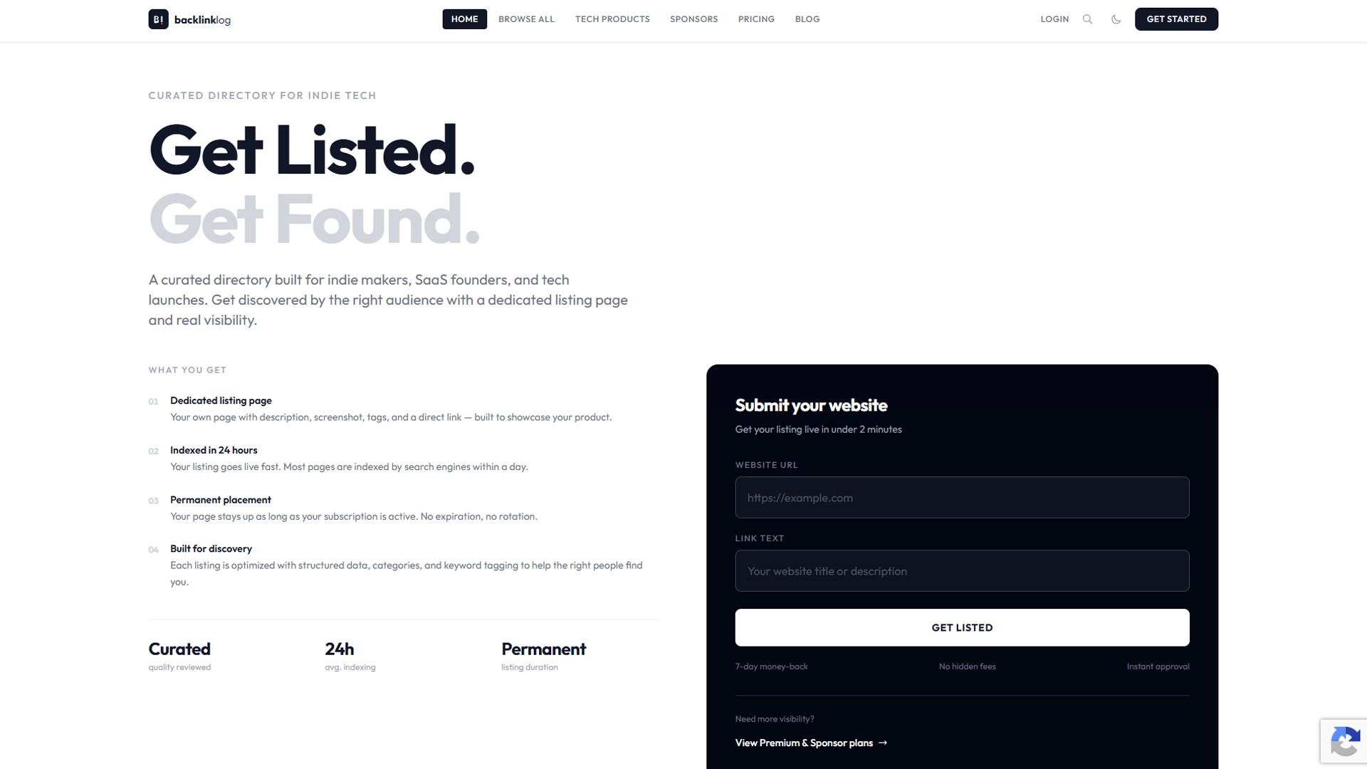 backlink log directory