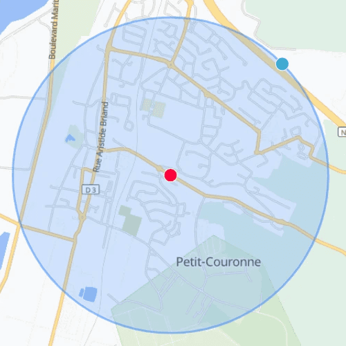Carte Petit Couronne