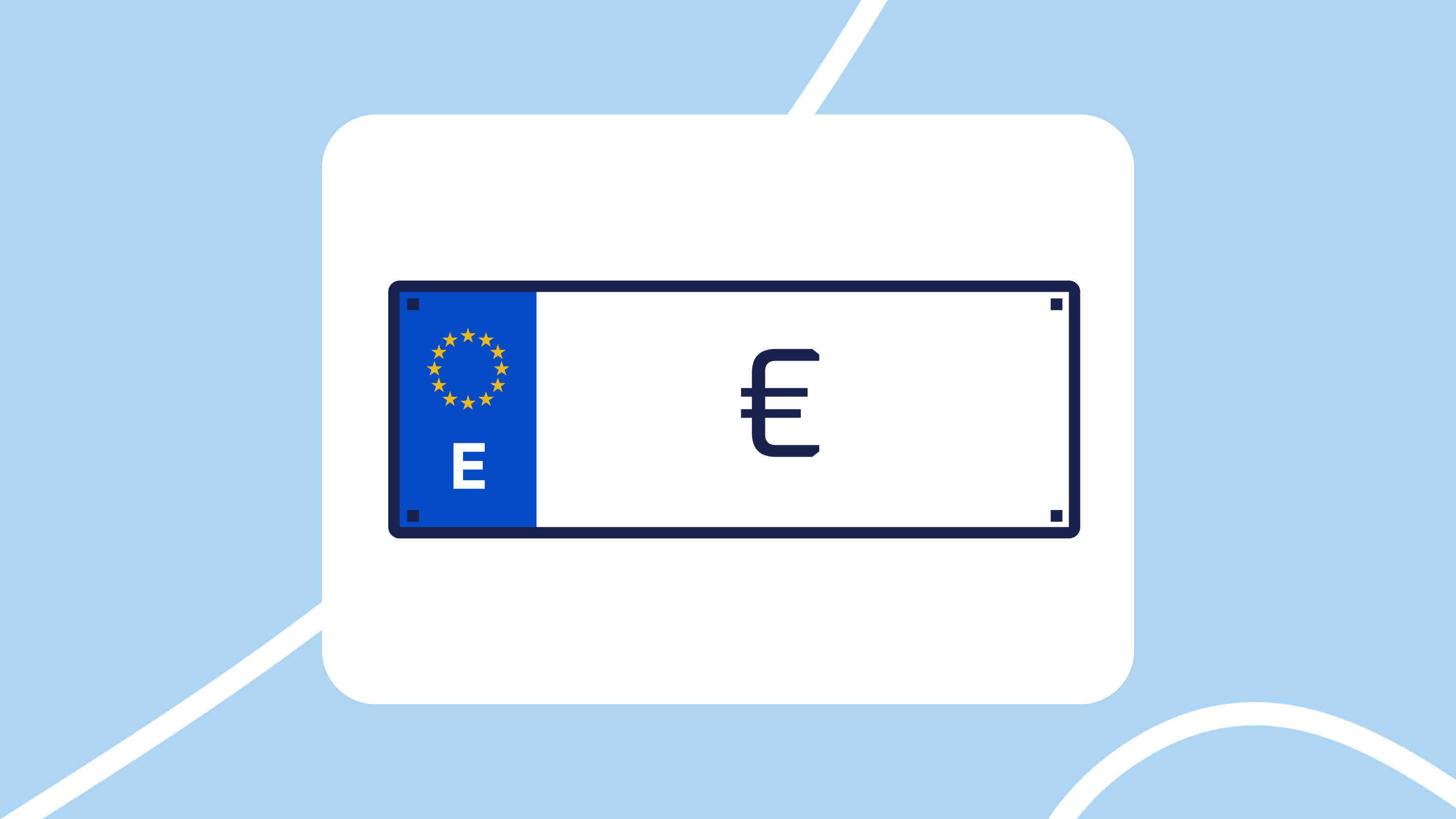 Matrícula con símbolo de euro: tasación de coche por matrícula y precio orientativo